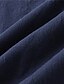 abordables Men&#039;s-Hombre Camisa Color sólido Cuello Vuelto Casual Diario Manga Corta Abotonar Tops Casual Moda Transpirable Cómodo Blanco Negro Amarillo
