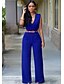 cheap Jumpsuits &amp; Rompers-Women&#039;s Jumpsuit Solid Color Casual Casual Daily Sleeveless Regular Fit Light Blue Army gray Green S M L Summer