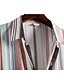 cheap Men&#039;s-Men&#039;s Shirt Striped Color Block Classic Collar Plus Size Going out Outdoor Short Sleeve Print Tops Cotton Tropical Beach Rainbow