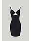 cheap Party Dresses-Women&#039;s Black Sequin Dress Party Dress Sparkly Dress Sheath Dress Mini Dress Black Gray Sleeveless Spring Summer V Neck Hot
