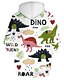 cheap Boys&#039; Tees &amp; Blouses-Boys 3D Animal Cartoon Hoodie &amp; Sweatshirt Long Sleeve 3D Print Summer Active Polyester Kids 3-13 Years Daily Wear Regular Fit