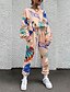 cheap Two Piece Sets-Women&#039;s Basic Streetwear Plant Vacation Casual / Daily Two Piece Set Crew Neck Tracksuit T shirt Pant Loungewear Drawstring Print Tops / Loose