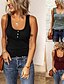 cheap Tank Tops-LITB Basic Women&#039;s Knitted Vest Brested Outer Wear Tank Summer Solid Color Top Essentials