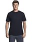 economico T-shirt e canotte da uomo-Per uomo maglietta Camicie traspiranti Rotonda Liscio non-stampa Informale Manica corta Abbigliamento 100% cotone Essenziale
