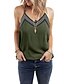 cheap Women&#039;s Clothing-LITB Basic Women&#039;s Crystal Lined Front Vest Spaghetti Strap Top Solid Color Summer Comfy Wear Daily