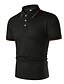 cheap Men&#039;s Shirts-Men&#039;s Casual non-printing Golf Shirt Tennis Shirt Solid Color Short Sleeve Tops Simple Black White Navy Blue / Summer