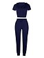 cheap Two Piece Sets-Women&#039;s Basic Color Block Vacation Casual / Daily Two Piece Set Hooded Pant Loungewear Hoodie Crop Tracksuit Drawstring Tops / Slim