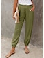 cheap Shoes &amp; Accessories-Women&#039;s Bottoms Outfits Jogger Pants Micro-elastic Casual Daily Plain High Waist Green Black Gray khaki S M L XL 2XL / Wash separately