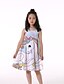 cheap Girls&#039; Dresses-Kids Little Girls&#039; Dress Unicorn Fantastic Beasts Unicorn Tank Dress Ruched Print Rainbow Knee-length Sleeveless 3D Print Cute Dresses Spring &amp; Summer Loose 4-13 Years