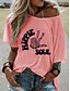 billige T-shirts-dengzi jeg er ikke gammel Jeg er en klassisk kvinners uformell sommer letter print print kortermet t-skjorte - rosa - medium