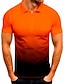 billige Skjorter til herrer-Herre T-skjorte Fargeblokk Henley Medium Vår sommer Grønn Hvit Svart Blå Grå