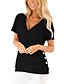 cheap Women&#039;s Clothing-LITB Basic Women&#039;s T shirt Plain V Neck Basic Casual Daily Top