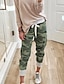 cheap Bottoms-Women&#039;s Basic Army Print Jogger Sweatpants Full Length Pants Micro-elastic Sports Outdoor Daily Camouflage Mid Waist Quick Dry Loose Army Green Orange S M L XL