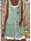 cheap All Sale-Women&#039;s A Line Dress Knee Length Dress Light Pink Light Blue Green 1 black. Beige Sleeveless Floral Floral Print Spring Summer Round Neck Casual 2021 S M L XL XXL