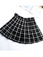abordables Skirts-Mujer Clásico Moderno Gótico Y2K Harajuku Corto Faldas Fiesta Desgaste de la escuela Ajedrez Tartán Plisado En blanco y negro Rojo negro Azul marinero S M L / Microelástico