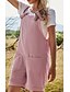 abordables Jumpsuits &amp; Rompers-Mujer Ordinario Con Tirantes Espalda al Aire Azul Piscina Rosa Caqui Mono Color sólido