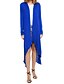 abordables Cardigans-Femme Cardigan Couleur unie Simple Manches Longues Pull Cardigans Printemps Eté Col en U Bleu Violet Vert