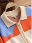 cheap Sweaters &amp; Cardigans-Women&#039;s Cardigan Color Block Geometric Knitted Basic Long Sleeve Sweater Cardigans Fall Winter Shirt Collar Rainbow