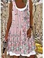 cheap All Sale-Women&#039;s A Line Dress Knee Length Dress Light Pink Light Blue Green 1 black. Beige Sleeveless Floral Floral Print Spring Summer Round Neck Casual 2021 S M L XL XXL