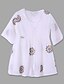 cheap Family Look Sets-Mommy and Me Dresses Graphic Embroidered White Matching Outfits