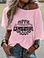 billige T-shirts-dengzi jeg er ikke gammel Jeg er en klassisk kvinners uformell sommer letter print print kortermet t-skjorte - rosa - medium