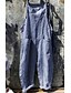 cheap Jumpsuits &amp; Rompers-Women&#039;s Jumpsuit Striped Ordinary Strap Spaghetti Strap Loose Green Blue Black S M L Autumn / Fall / Plus Size