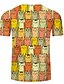 billige Tank Tops-Herre Unisex T-Shirts T-shirt Skjorte Kat Grafiske tryk Dyr 3D-udskrivning Rund hals Plusstørrelser Afslappet Daglig Kortærmet 3D-udskrivning Trykt mønster Regulær Toppe Basale Designer Stor og høj