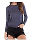 cheap Tops &amp; Blouses-LITB Basic Women&#039;s Round Neck Top Shirts Solid Colored Long Sleeve Simple Daily Summer Female Shirts