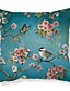 cheap Bottoms-1 pcs Polyester Pillow Cover, Classic Floral Bird Floral&amp;Plants Zipper Square Traditional Classic