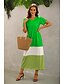 cheap Women&#039;s Clothing-Women&#039;s Daily T-shirt Suits Short Sleeve Plain V Neck Basic Tops Green Black Blue S / Summer