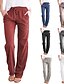 cheap Pants-Women&#039;s Basic Jogger Pants Inelastic Daily Plain Mid Waist Blue Red Wine Black khaki Light Grey S M L XL 2XL / Wash separately / select two sizes larger than usual