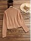 cheap Cardigans-Women&#039;s Cardigan Solid Color Knitted Acrylic Fibers Basic Long Sleeve Sweater Cardigans Fall Winter Open Front Camel