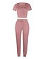 cheap Two Piece Sets-Women&#039;s Basic Color Block Vacation Casual / Daily Two Piece Set Hooded Pant Loungewear Hoodie Crop Tracksuit Drawstring Tops / Slim