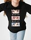abordables Camisetas y blusas para niñas-Niños Chica Camiseta Manga Corta Blanco Negro Caricatura Escuela Algodón Básico 2-12 años / Verano