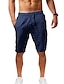 cheap Running &amp; Jogging Clothing-Men&#039;s Running Shorts Street Bottoms Drawstring Summer Fitness Gym Workout Running Jogging Exercise Moisture Wicking Breathable Soft Normal Sport Solid Colored Blue Grey Khaki White Black Army Green
