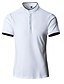 preiswerte T-Shirts-Herren Poloshirt Golfhemd Tennishemd Kragen Stehkragen Henley Feste Farbe Grün Weiß Schwarz Blau Grau Kurzarm Casual Täglich Oberteile Einfach