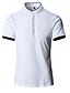 cheap T-Shirts-Men&#039;s Collar Polo Shirt Golf Shirt Tennis Shirt Collar Standing Collar Henley Solid Color Green White Black Blue Gray Short Sleeve Casual Daily Tops Simple