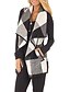 cheap Women&#039;s Clothing-Women&#039;s Cloak / Capes Spring &amp;  Fall Winter Daily Going out Regular Coat Regular Fit Casual Jacket Sleeveless Patchwork Plaid / Check Purple Gray Khaki / Cotton Blend / Wet and Dry Cleaning