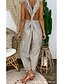 cheap Jumpsuits &amp; Rompers-Women&#039;s Jumpsuit Solid Color Streetwear Street Daily Regular Fit Blue Yellow Orange S M L Spring