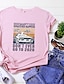 abordables T-shirts-Camiseta linda de manga corta para mujer, camiseta gráfica divertida, camiseta superior para mamá