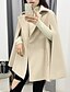 cheap Coats &amp; Trench Coats-Women&#039;s Coat Spring Summer Daily Regular Coat Regular Fit Casual / Daily Jacket Pocket Button Solid Color Light Khaki