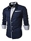 cheap Men&#039;s Shirts-Men&#039;s Shirt Dress Shirt Collar Spread Collar Solid Colored White Black Navy Blue Red Long Sleeve Plus Size Daily Work Slim Tops Cotton Casual / Spring / Fall