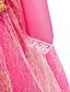 cheap Girls&#039; Dresses-Kids Little Girls&#039; Dress Jacquard Party Halloween Layered Lace Trims Blushing Pink Maxi Long Sleeve Flower Cute Dresses Children&#039;s Day All Seasons Slim 3-10 Years