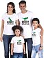 preiswerte New Arrivals-Familienblick Baumwolle T-Shirt Oberteile Täglich Dinosaurier Buchstabe Bedruckt Weiß Schwarz Grau Kurzarm Aktiv Passende Outfits
