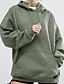 cheap Plus Size Tops-Women&#039;s Pullover Hoodie Sweatshirt Solid Color Front Pocket Christmas Daily Casual Hoodies Sweatshirts  Loose Wine Army Green Camel