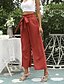 cheap Women&#039;s Clothing-Women&#039;s Chino Pants Full Length Pants Casual 35%Cotton 65%Polyester Plain Mid Waist Red S M L XL