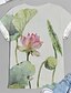 preiswerte Tops in Übergröße-Damen Übergröße Oberteile T Shirt Blumen Graphic Kurzarm Bedruckt Basic Adrett Rundhalsausschnitt Baumwoll-Spandex-Trikot Täglich Festtage Weiß