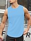 cheap Pants-Men&#039;s Workout Tank Top Running Tank Top Top Sleeveless Athletic Athleisure Breathable Quick Dry Soft Spandex Fitness Gym Workout Running Sportswear Activewear Solid Colored Green White Black