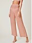 cheap Women&#039;s Clothing-Women&#039;s Casual / Sporty Chinos Pants Beach Plain Mid Waist Blue Blushing Pink Black White Beige S M L XL
