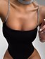 cheap Jumpsuits &amp; Rompers-Women&#039;s Bodysuit Solid Color Backless Casual Strap Daily Wear Festival Long Sleeve Regular Fit White Black S M L Fall